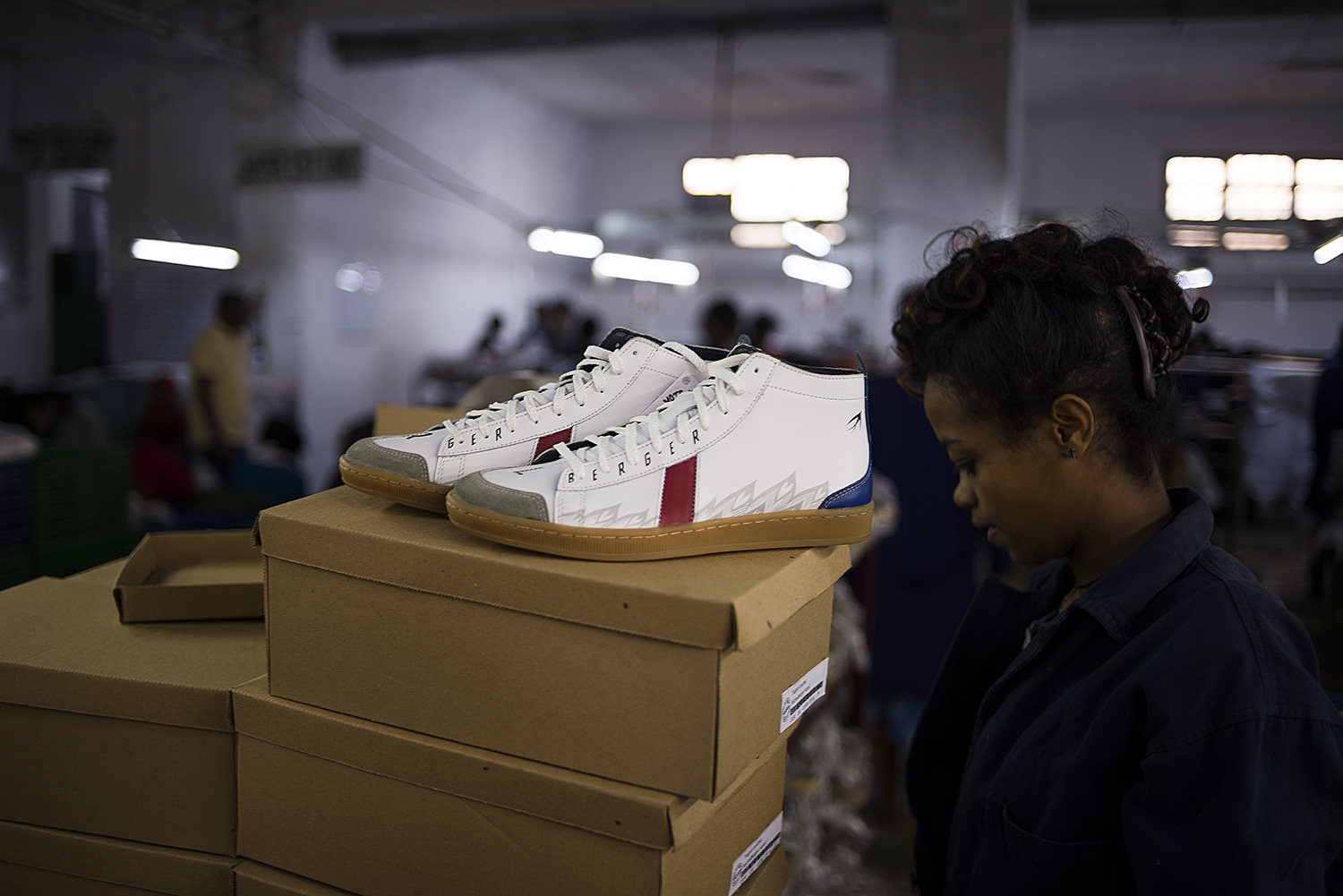 Laced up and ready to be boxed